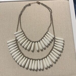 Elegant White Statement Necklace